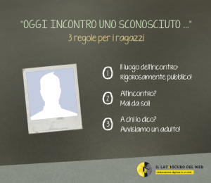 Oggi incontro uno sconosciuto - incontri on-line ragazzi